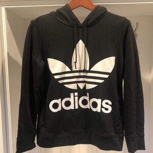 Adidas black hoodie sweatshirt - extra small